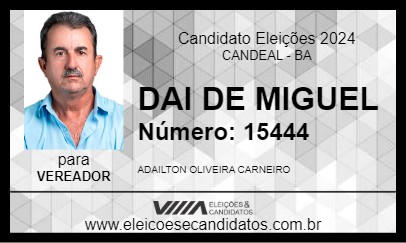 Candidato DAI DE MIGUEL 2024 - CANDEAL - Eleições