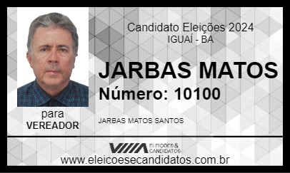 Candidato JARBAS MATOS 2024 - IGUAÍ - Eleições