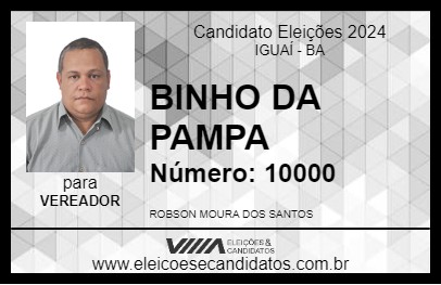 Candidato BINHO DA PAMPA 2024 - IGUAÍ - Eleições