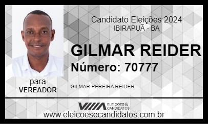 Candidato GILMAR REIDER 2024 - IBIRAPUÃ - Eleições