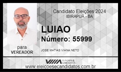 Candidato LUIAO 2024 - IBIRAPUÃ - Eleições