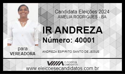 Candidato IR ANDREZA 2024 - AMÉLIA RODRIGUES - Eleições