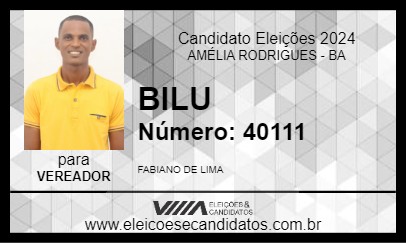 Candidato BILU 2024 - AMÉLIA RODRIGUES - Eleições