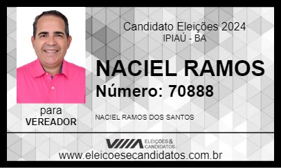 Candidato NACIEL RAMOS 2024 - IPIAÚ - Eleições