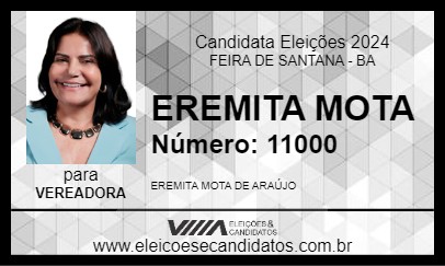 Candidato EREMITA MOTA 2024 - FEIRA DE SANTANA - Eleições