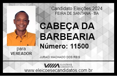 Candidato CABEÇA DA BARBEARIA 2024 - FEIRA DE SANTANA - Eleições