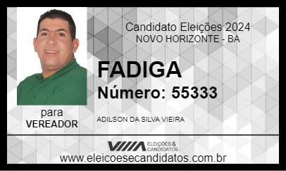 Candidato FADIGA 2024 - NOVO HORIZONTE - Eleições