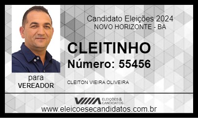 Candidato CLEITINHO 2024 - NOVO HORIZONTE - Eleições