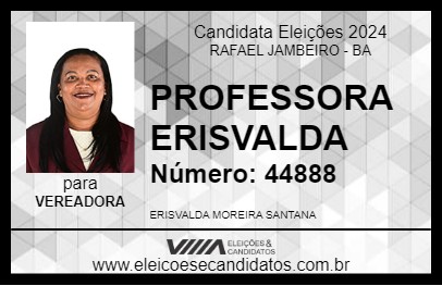 Candidato PROFESSORA ERISVALDA 2024 - RAFAEL JAMBEIRO - Eleições