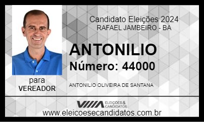 Candidato ANTONILIO 2024 - RAFAEL JAMBEIRO - Eleições