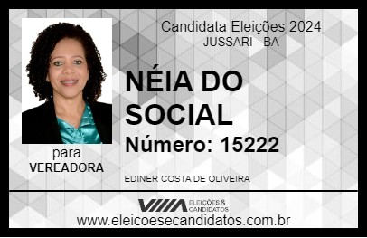 Candidato NÉIA DO SOCIAL 2024 - JUSSARI - Eleições