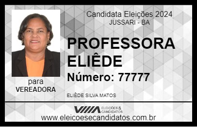 Candidato PROFESSORA ELIÊDE 2024 - JUSSARI - Eleições