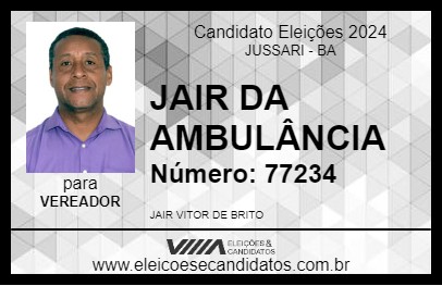 Candidato JAIR DA AMBULÂNCIA 2024 - JUSSARI - Eleições