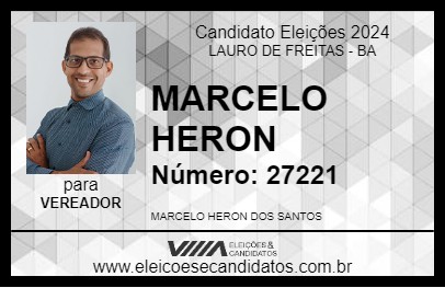 Candidato MARCELO HERON 2024 - LAURO DE FREITAS - Eleições