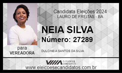 Candidato NEIA SILVA 2024 - LAURO DE FREITAS - Eleições