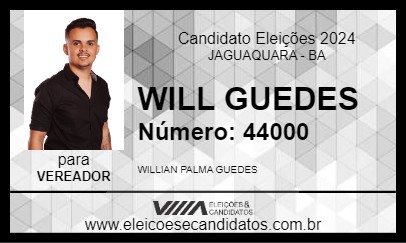 Candidato WILL GUEDES 2024 - JAGUAQUARA - Eleições