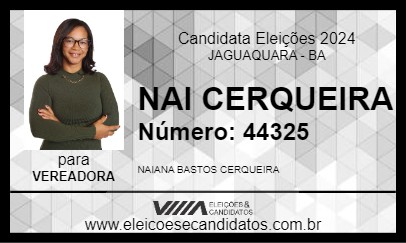 Candidato NAI CERQUEIRA 2024 - JAGUAQUARA - Eleições