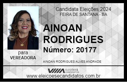 Candidato AINOAN RODRIGUES 2024 - FEIRA DE SANTANA - Eleições