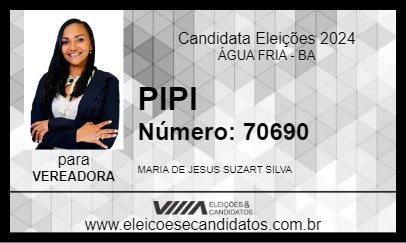 Candidato PIPI 2024 - ÁGUA FRIA - Eleições