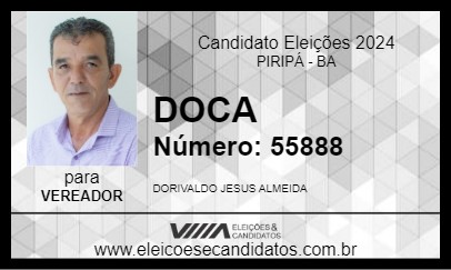 Candidato DOCA 2024 - PIRIPÁ - Eleições