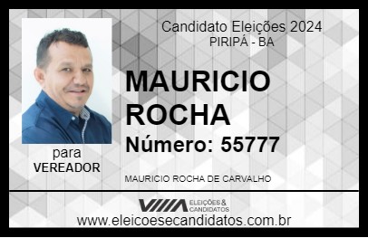 Candidato MAURICIO ROCHA 2024 - PIRIPÁ - Eleições