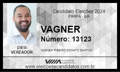 Candidato VAGNER 2024 - PIRIPÁ - Eleições