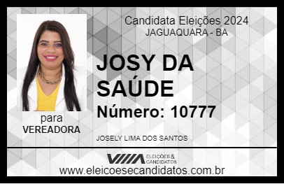 Candidato JOSY DA SAÚDE 2024 - JAGUAQUARA - Eleições