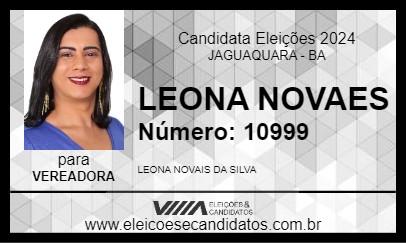 Candidato LEONA NOVAES 2024 - JAGUAQUARA - Eleições