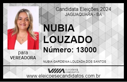 Candidato NUBIA LOUZADO 2024 - JAGUAQUARA - Eleições