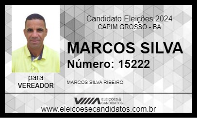 Candidato MARCOS SILVA 2024 - CAPIM GROSSO - Eleições