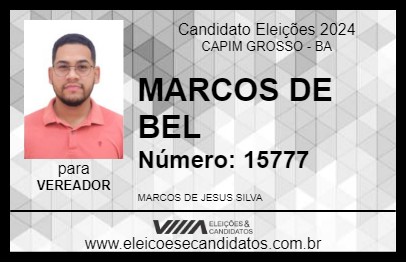 Candidato MARCOS DE BEL 2024 - CAPIM GROSSO - Eleições