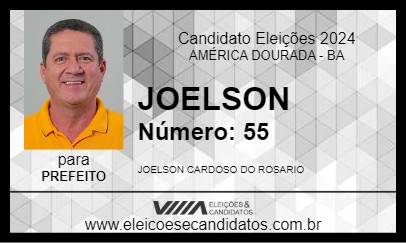 Candidato JOELSON 2024 - AMÉRICA DOURADA - Eleições