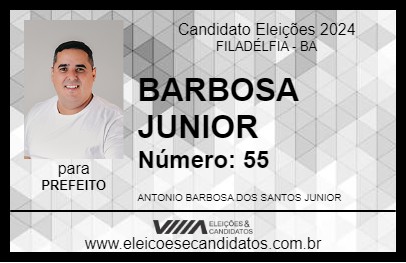 Candidato BARBOSA JUNIOR 2024 - FILADÉLFIA - Eleições