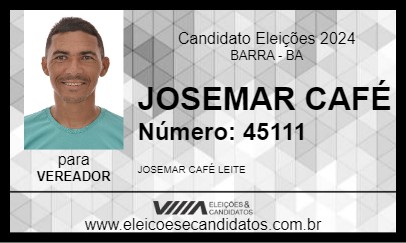 Candidato JOSEMAR CAFÉ 2024 - BARRA - Eleições