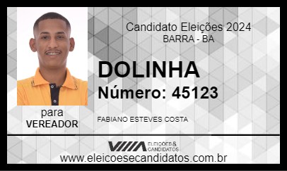 Candidato DOLINHA 2024 - BARRA - Eleições