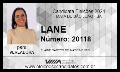 Candidato LANE 2024 - MATA DE SÃO JOÃO - Eleições