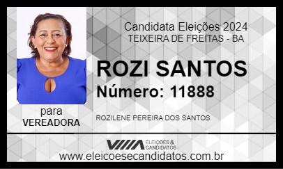 Candidato ROZI SANTOS 2024 - TEIXEIRA DE FREITAS - Eleições