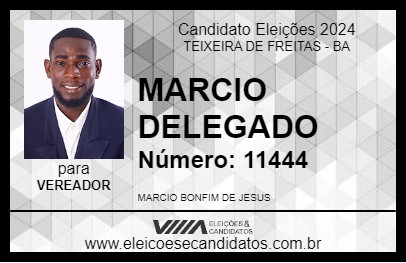 Candidato MARCIO DELEGADO 2024 - TEIXEIRA DE FREITAS - Eleições