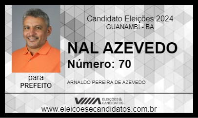 Candidato NAL AZEVEDO 2024 - GUANAMBI - Eleições