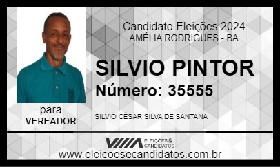 Candidato SILVIO PINTOR 2024 - AMÉLIA RODRIGUES - Eleições