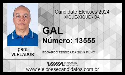 Candidato GAL 2024 - XIQUE-XIQUE - Eleições