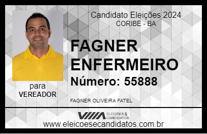 Candidato FAGNER ENFERMEIRO 2024 - CORIBE - Eleições