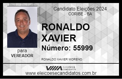 Candidato RONALDO XAVIER 2024 - CORIBE - Eleições