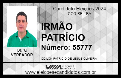 Candidato IRMÃO PATRÍCIO 2024 - CORIBE - Eleições