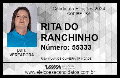 Candidato RITA DO RANCHINHO 2024 - CORIBE - Eleições