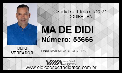 Candidato MA DE DIDI 2024 - CORIBE - Eleições