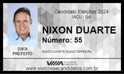 Candidato NIXON DUARTE 2024 - IAÇU - Eleições