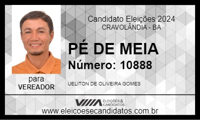 Candidato PÉ DE MEIA 2024 - CRAVOLÂNDIA - Eleições