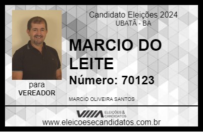 Candidato MARCIO DO LEITE 2024 - UBATÃ - Eleições