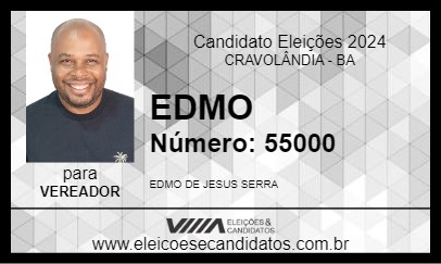 Candidato EDMO 2024 - CRAVOLÂNDIA - Eleições